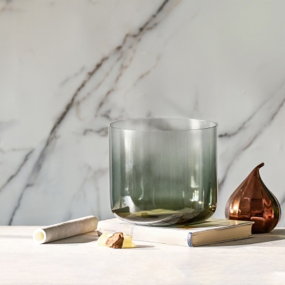 CVNC Aria Crystal Ink Alchemy Throat Chakra Singing Bowl with Carrier Bag For Chakra Healing Meditation