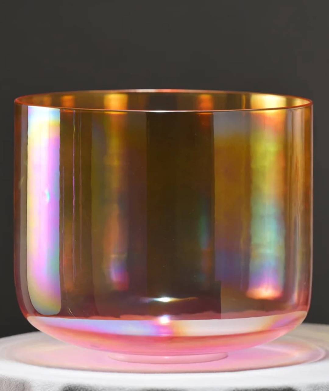 CVNC 11 Inch C3 440Hz Golden Sunset Crystal Singing Bowl