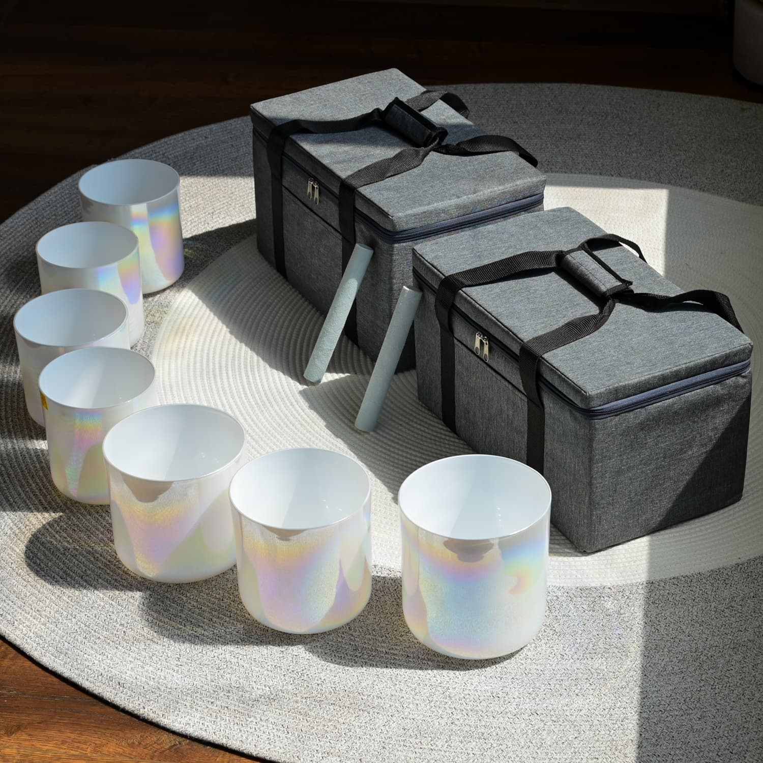 Pearl Essence Crystal Singing Bowl Set - Alchemy Series