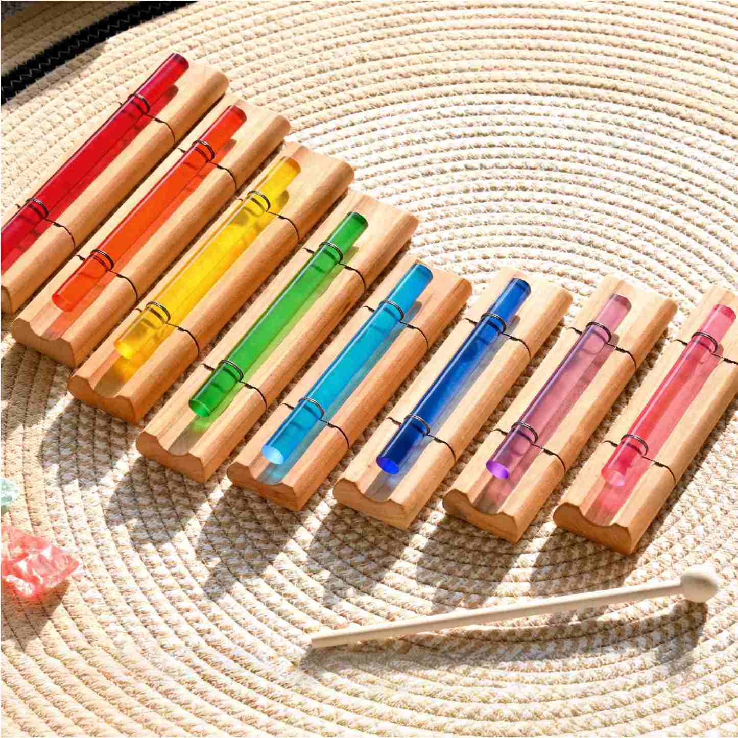 Color Crystal Bar Chime Chakra Energy for Meditation