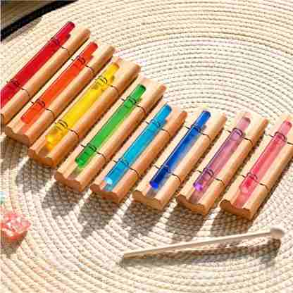 Color Crystal Bar Chime Chakra Energy for Meditation