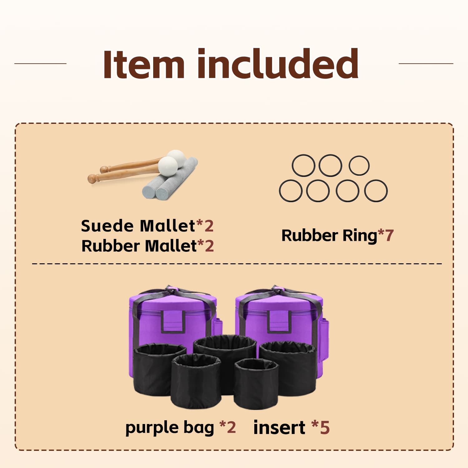 CVNC 7 PCS 6-12 Inch Colored Frosted Crystal Singing Bowl Set With Carrier Bag For Sound Bath Meditation