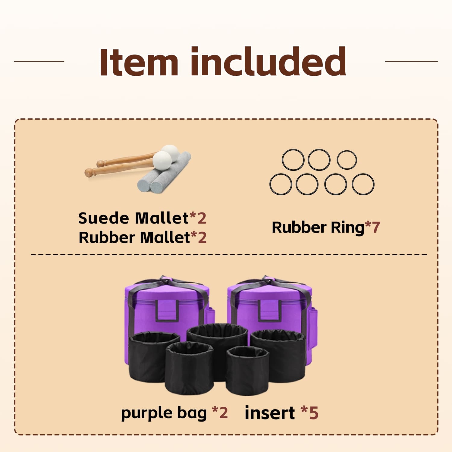 CVNC 7 PCS 6-12 Inch Colored Frosted Crystal Singing Bowl Set With Carrier Bag For Sound Bath Meditation