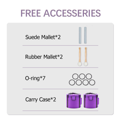 CVNC 7 PCS 9-16 Inch Frosted Crystal Singing Bowl Set With Carrier Bag For Sound Healing