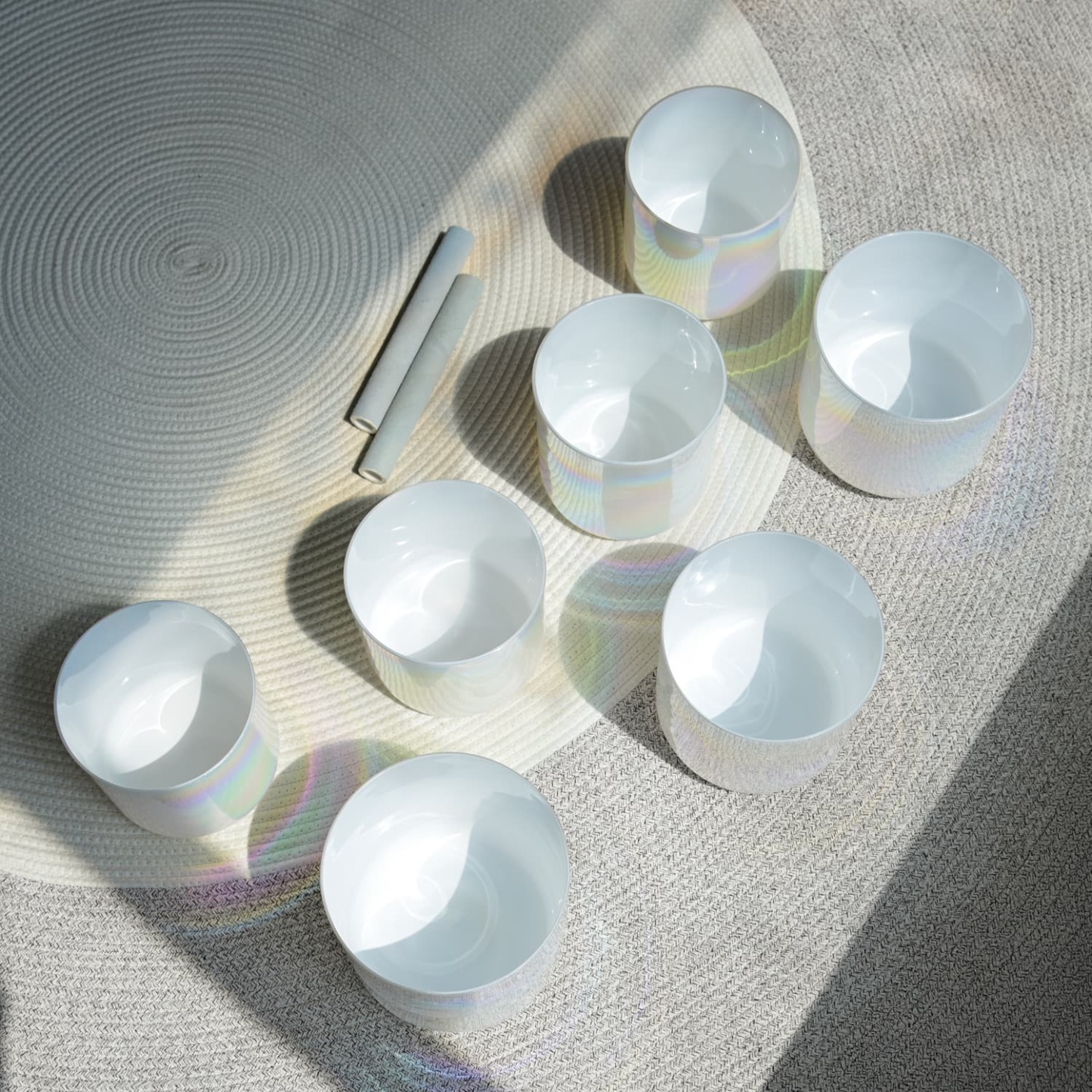 Pearl Essence Crystal Singing Bowl Set - Alchemy Series