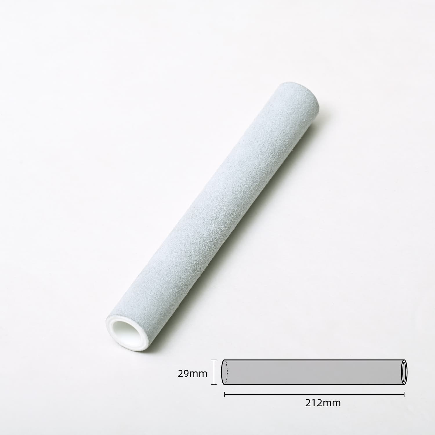CVNC Hollow Suede Stick for Playing Crystal Singing Bowl Come with O-ring