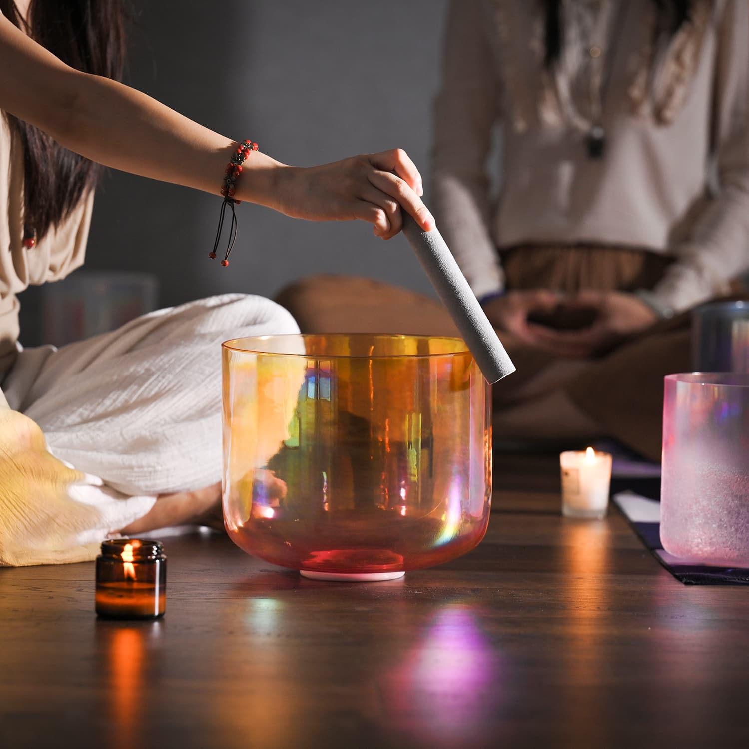 CVNC 432Hz Perfect Pitch Golden Sunset Crystal Singing Bowl