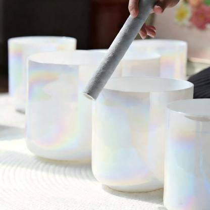 Pearl Essence Crystal Singing Bowl Set - Alchemy Series