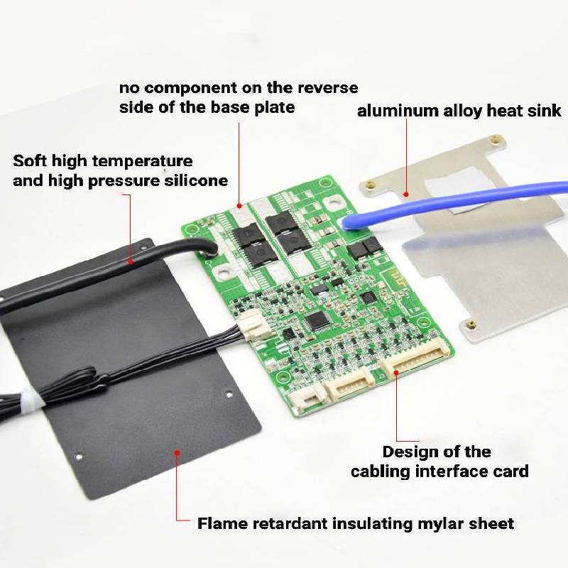 JBD Battery Management Systems UART/BT 18650 Smart BMS Board 40A/50A/80A 16S 48V Lifepo4/Ion JiaBaiDa BMS For Lithium Batteries