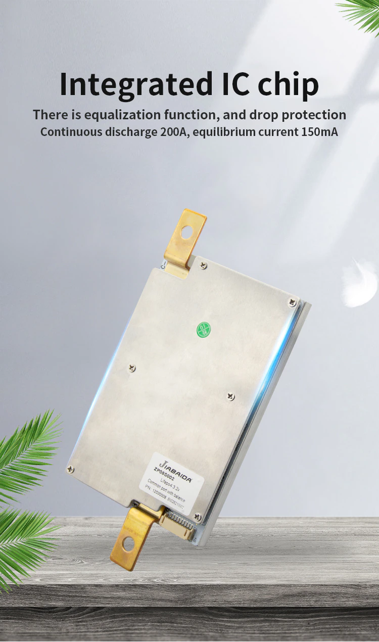 JBD - High Current Balance Board with Drop Protection, Lithium Battery, Internal NTC, 8S BMS, 24V, Lifepo4, 200A, 250A
