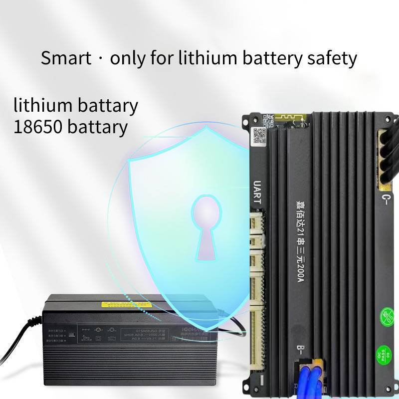 jiabaida 150a 200a 21s smart lithium battery Built-in Bluetooth with UART balancing