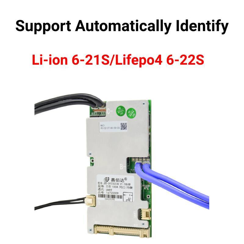 Hot selling 18650 lithium Li-ion uart BMS 10s 36v 100a jbd smart 16S 48v 200a bms lifepo4 for lifepo4 battery