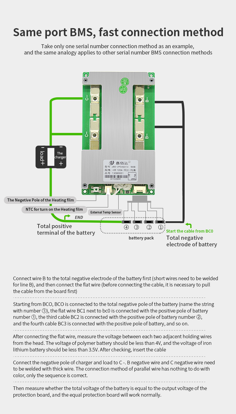 JBD hardware BMS battery protection board balance 250MA lithium 4S 12v battery management system bms lifepo4 for lifepo4 battery