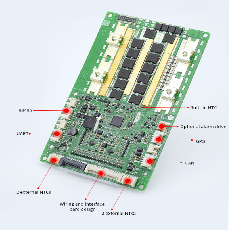 JBD SMART BMS 4NTC sensor 24S 150A Lipo4/Li-ion battery pack 72V 40A 60A 100A bms high voltage with UART/Rs485/CANBUS/BUZZER