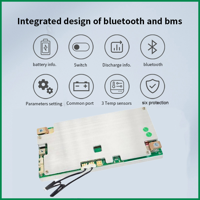 JBD smart bms 3s ups lithium charger board rv battery management system 18650 200a lcd inverter 4s bms for lifepo4 12v