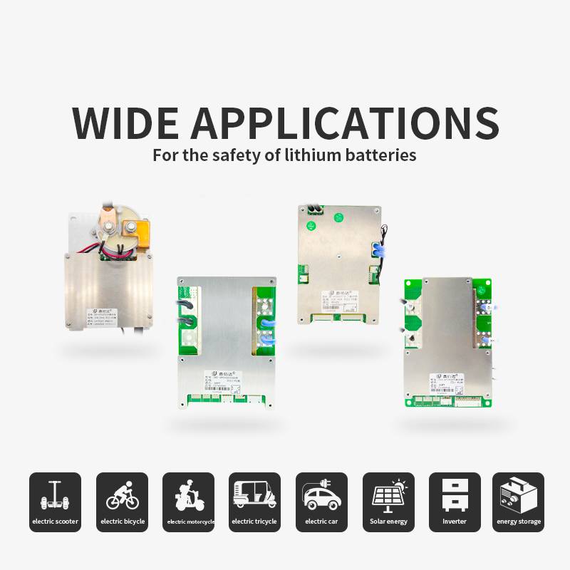 JBD hardware BMS battery protection board balance 250MA lithium 4S 12v battery management system bms lifepo4 for lifepo4 battery