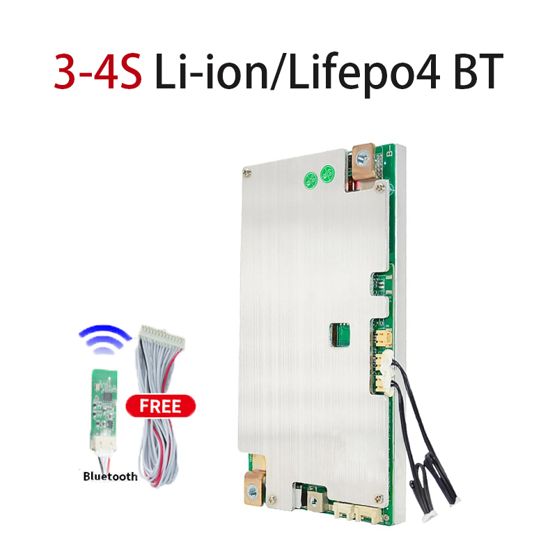 JBD smart bms 3s ups lithium charger board rv battery management system 18650 200a lcd inverter 4s bms for lifepo4 12v