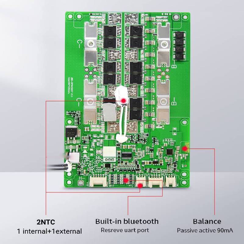 jiabaida lithuim battery BMS 18650 charger discharging balance 100a/150a 12v pcb protection board jbd smart 3s/4s lifepo4 bms