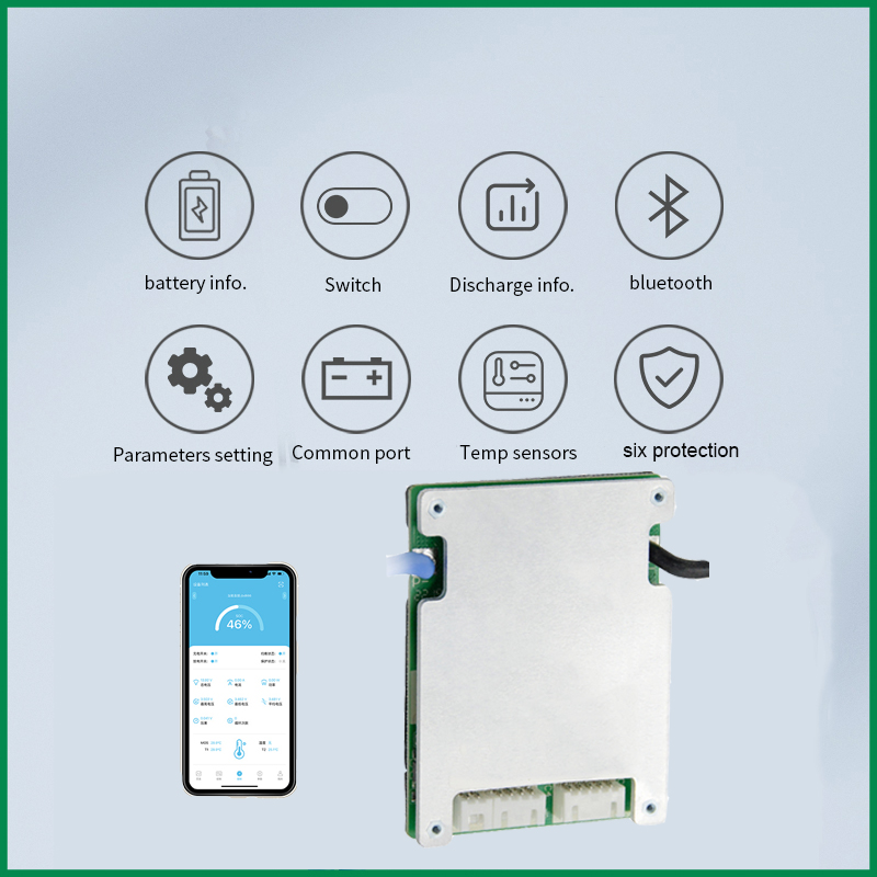 JBD 3s smart bms balancer board 12v lifepo4 30a bms 4s 20a 3.2v bms for lead acid battery