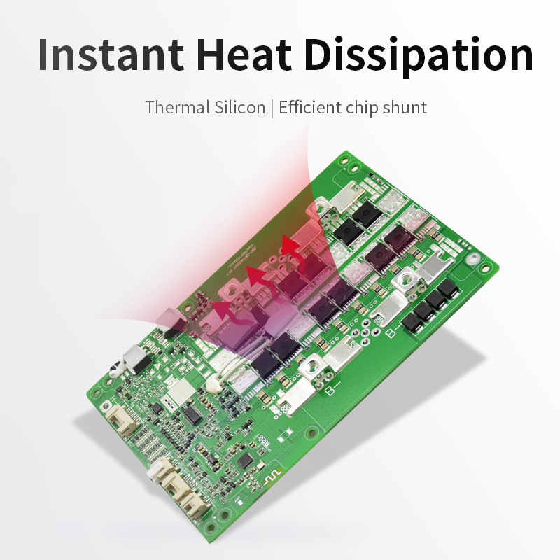 jiabaida lithuim battery BMS 18650 charger discharging balance 100a/150a 12v pcb protection board jbd smart 3s/4s lifepo4 bms