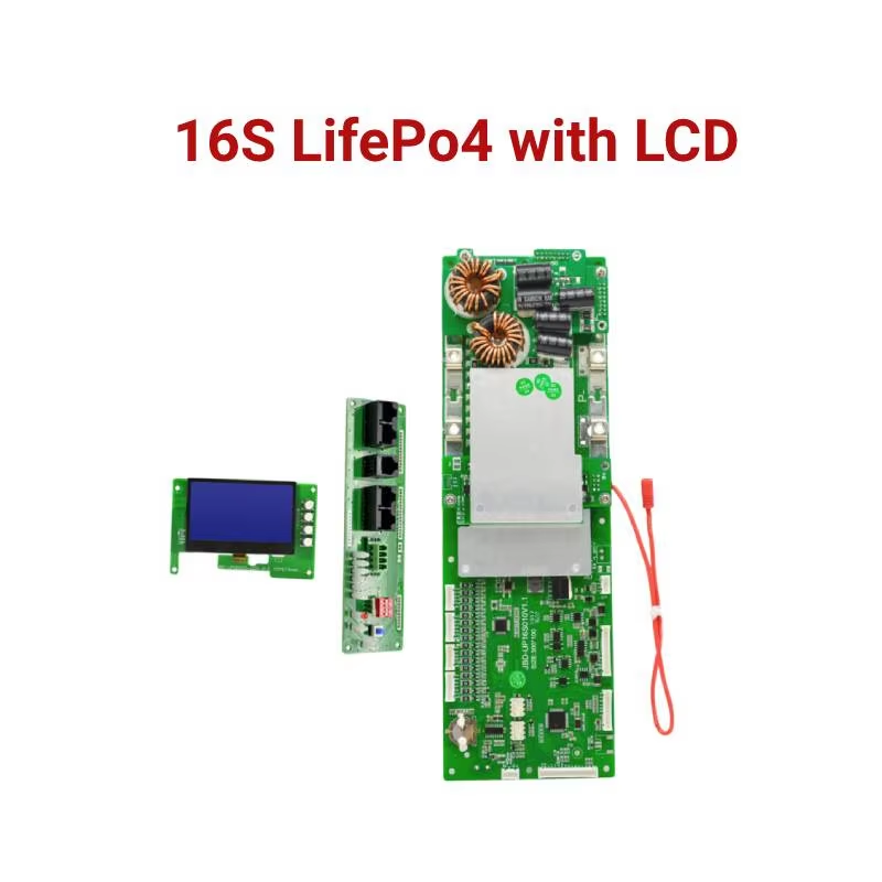 JBD Smart BMS Lithium Ion Battery 18650 Charger Protect Board 60V 48 Volt Lifepo4 15S/16S 100A RS485/CAN BUS blue tooth BMS 48V