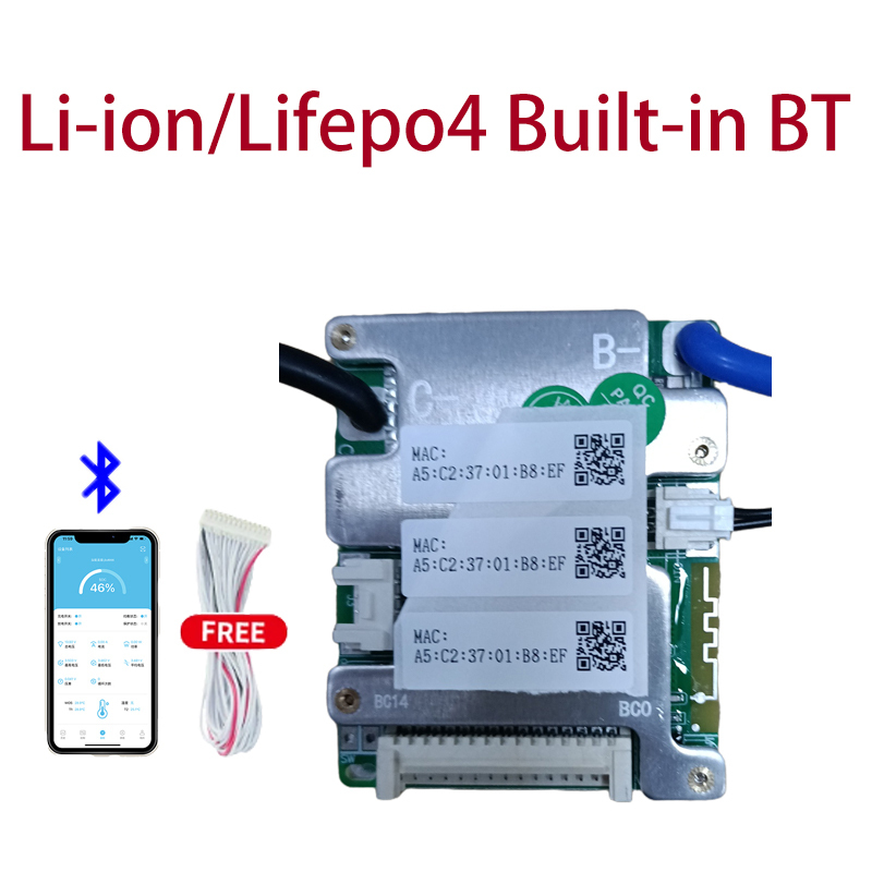 jiabaida bms 14s 48v lithium battery bms 14s 18650 bms