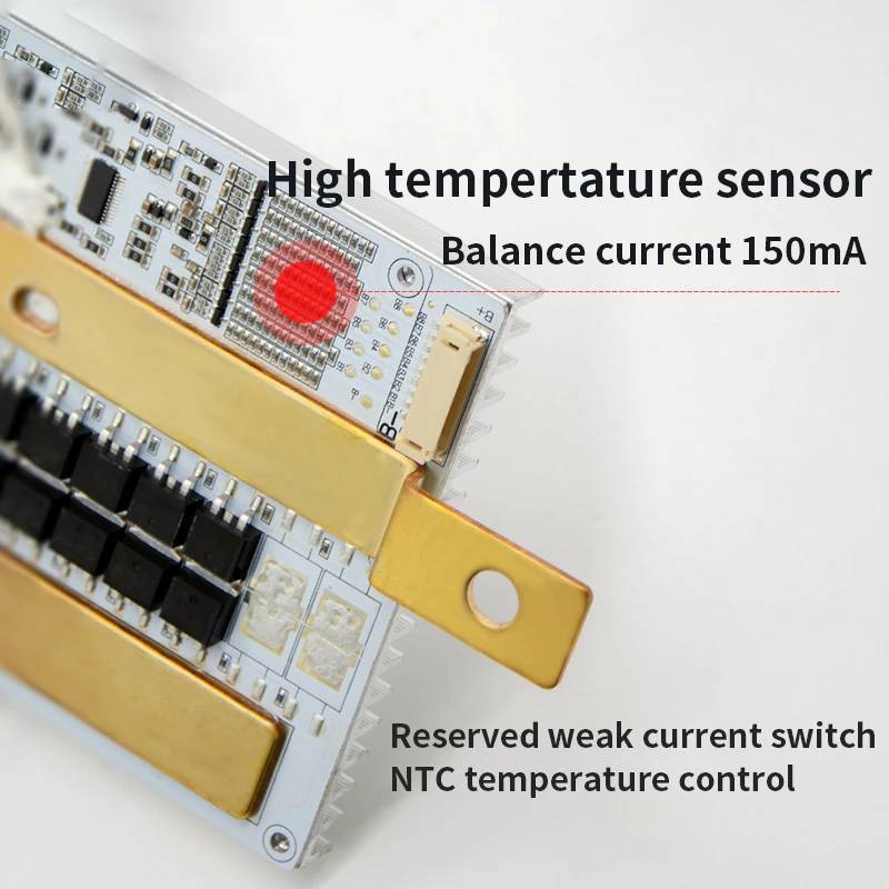 JBD - High Current Balance Board with Drop Protection, Lithium Battery, Internal NTC, 8S BMS, 24V, Lifepo4, 200A, 250A