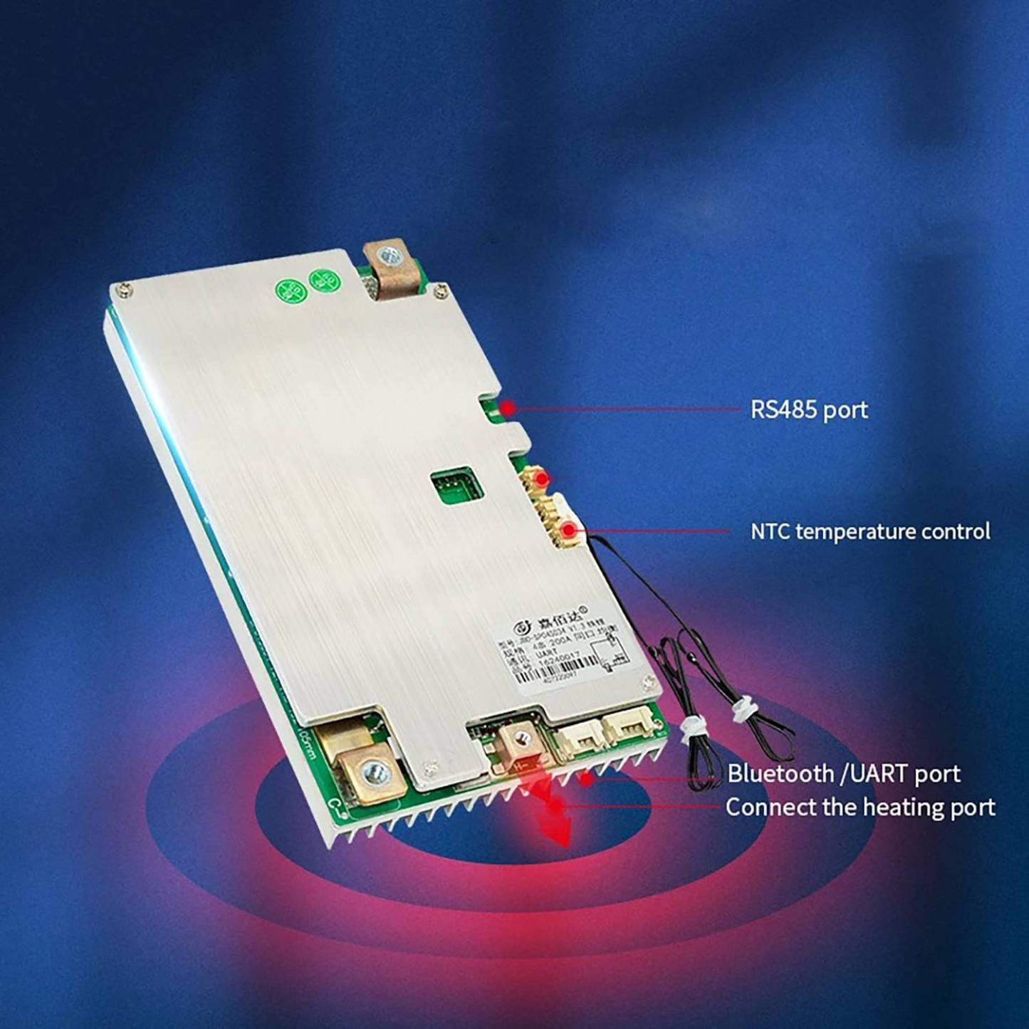 JBD smart bms 3s ups lithium charger board rv battery management system 18650 200a lcd inverter 4s bms for lifepo4 12v
