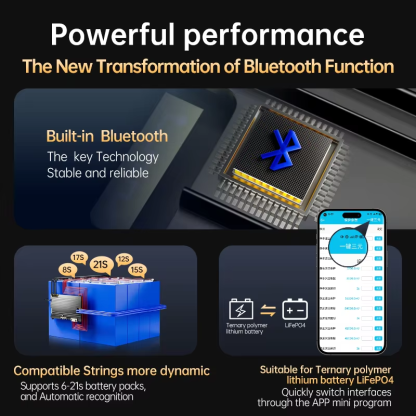 JBD BMS 7S-24S Lifepo4/Li-ion 100A 120A 150A 200A Smart BMS Built-in Bluetooth