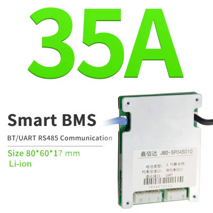 JBD 3s smart bms balancer board 12v lifepo4 30a bms 4s 20a 3.2v bms for lead acid battery