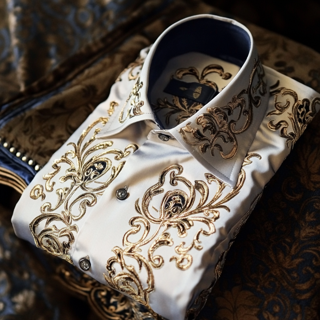 Noble Ornate men's fashion high quality Suits shirt