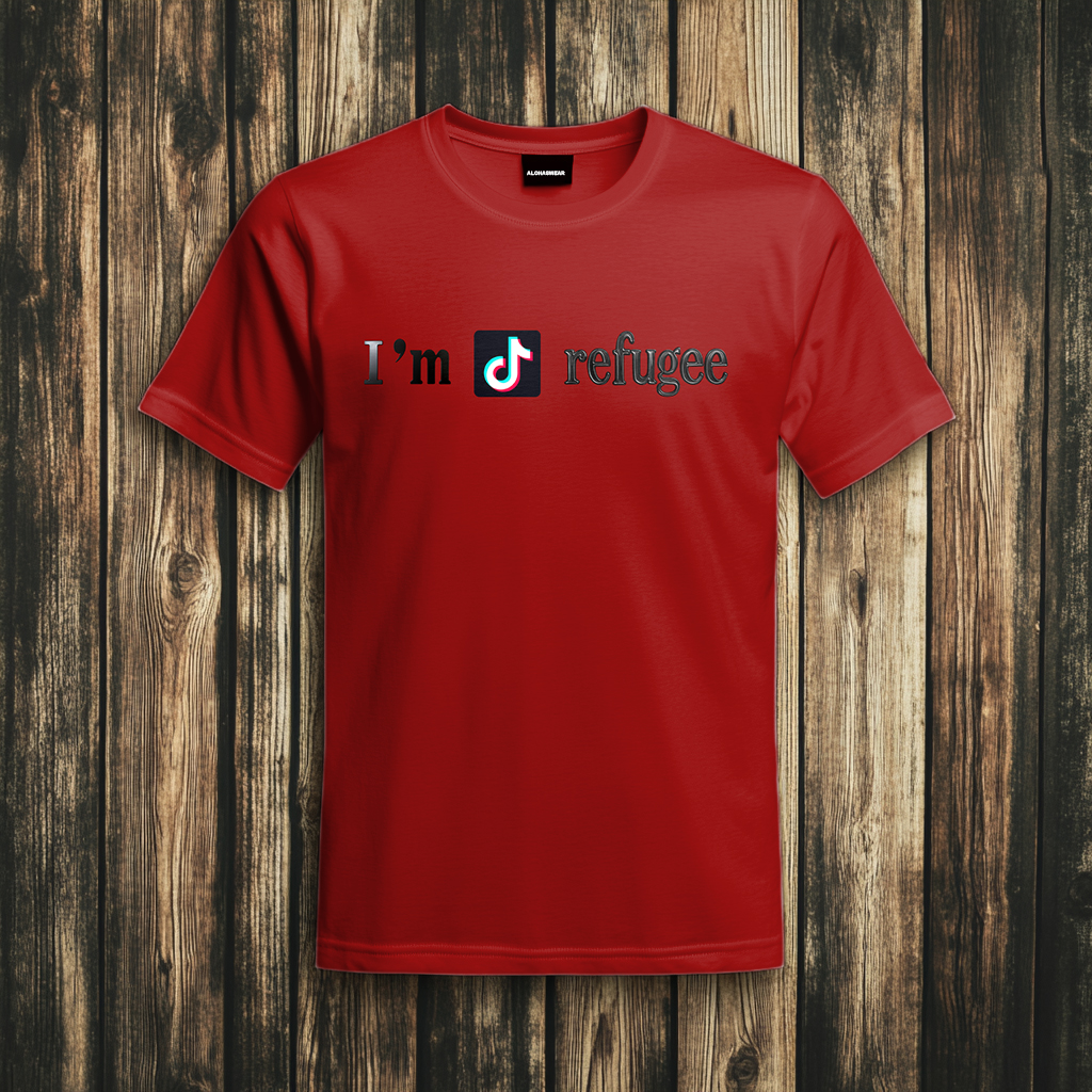 Refugee T-Shirt Men's Fashion high quality