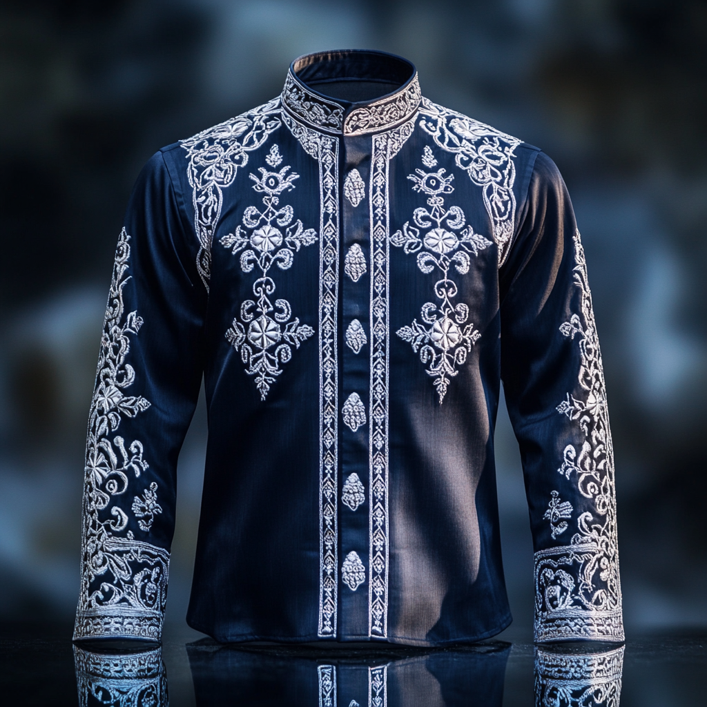 Royal Insignia Business Vip luxury men's fashion suit Long-sleeved shirt