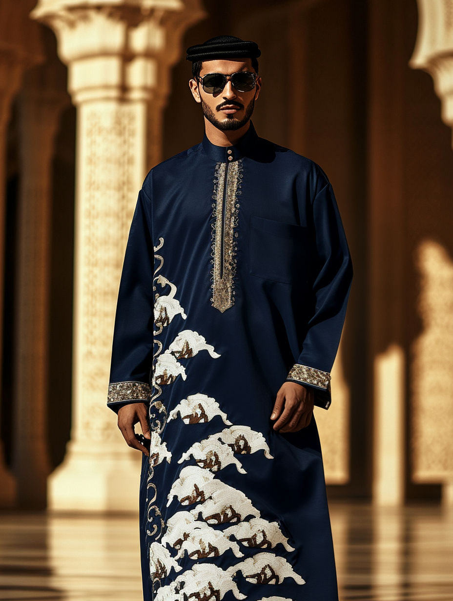 Luxury Thobe Robe Limited sale Men's Fashion High quality