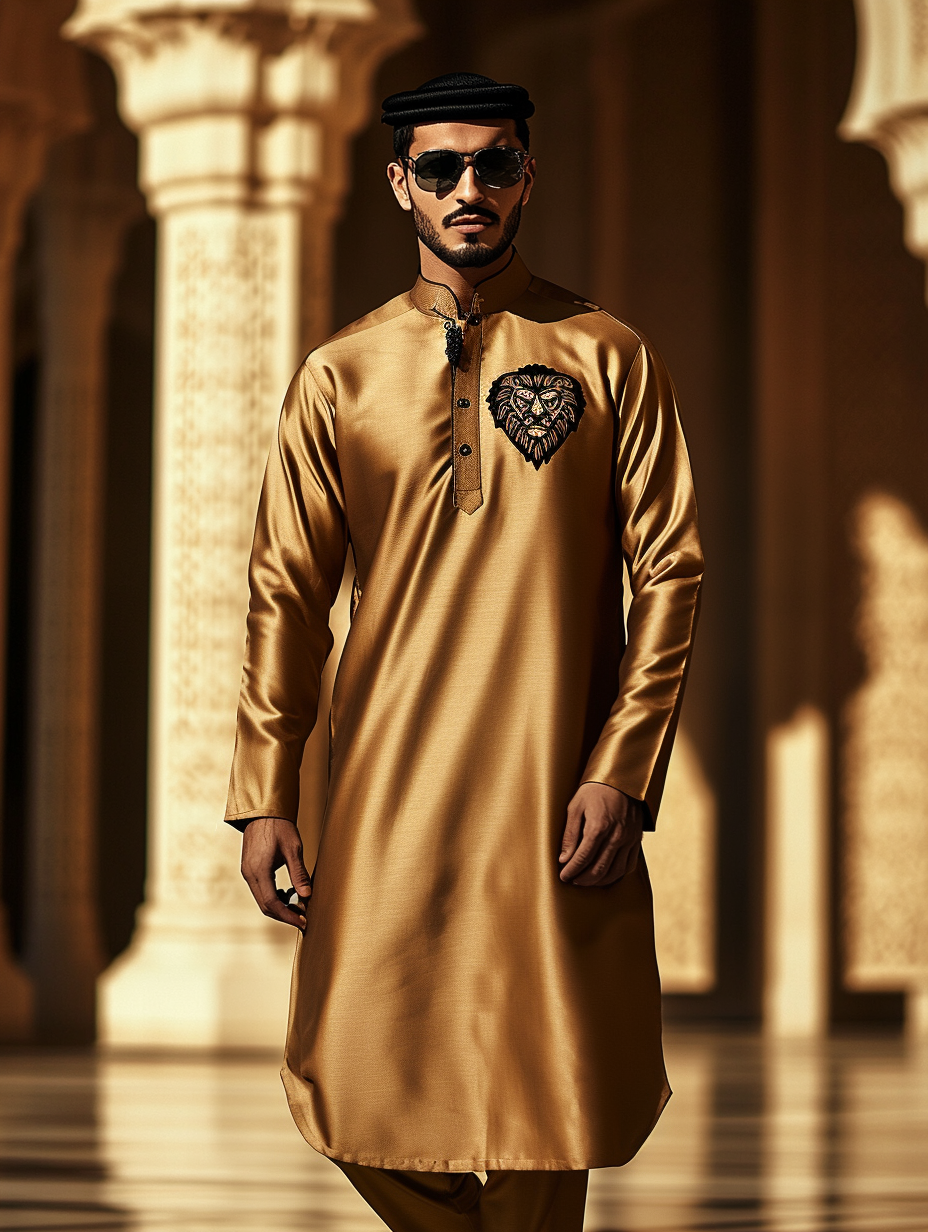 Luxury gold Thobe Robe Limited sale Men's Fashion High quality