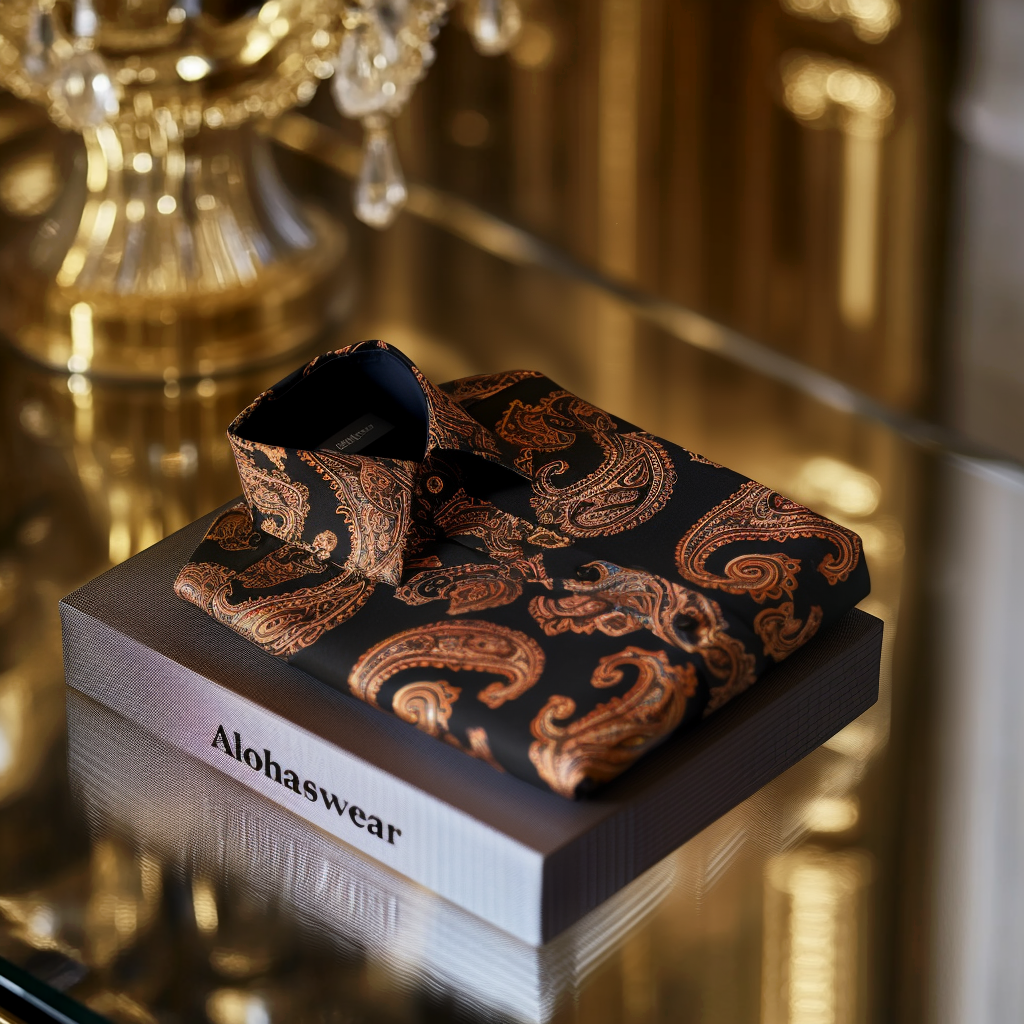 Paisley Palace aristocratic Luxury men's fashion high quality Suits shirt