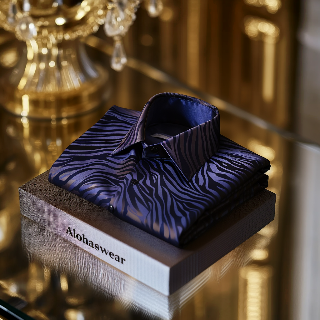 Zebra Palace aristocratic Luxury men's fashion high quality Suits shirt