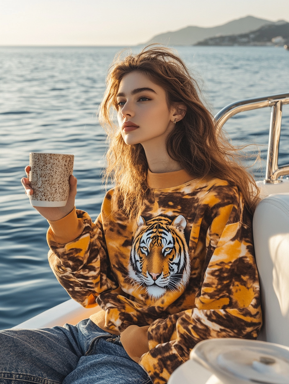 Tiger Head Design Brand luxury Exclusive women‘s hoodies sweatshirt