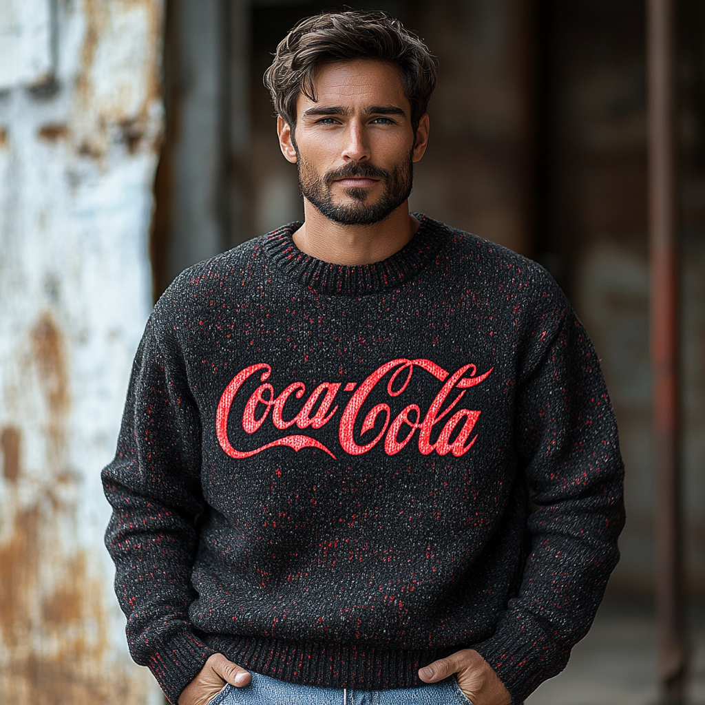 Coca-Cola Comfortable High quality Exclusive design Men‘s Fashion Sweater Sweatshirt 