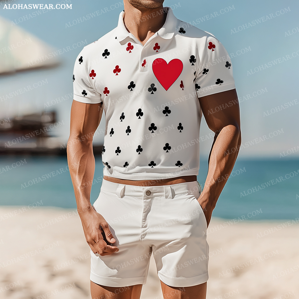 Polo Shirt Set short sleeve high quality high elasticity