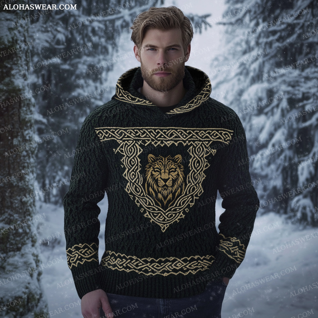 Western Viking Sweater Sweatshirt Men‘s Fashion 