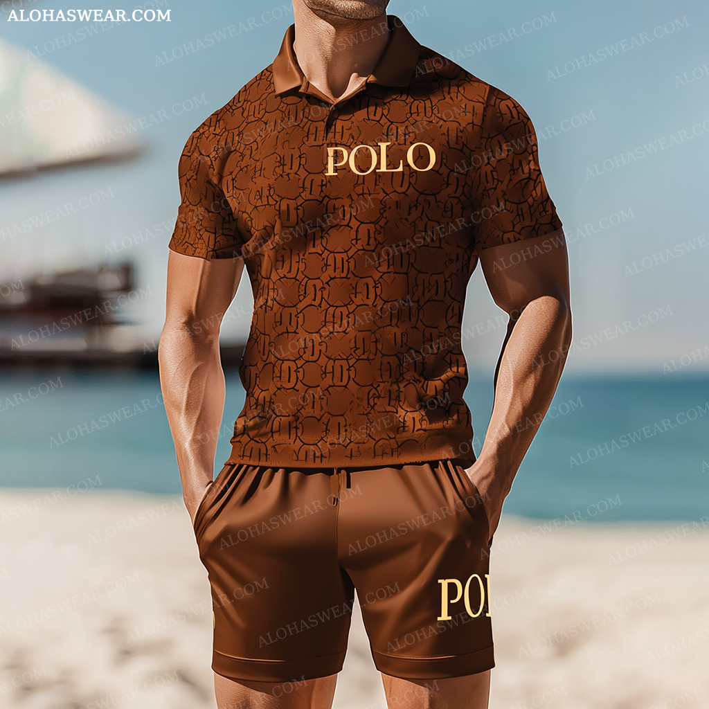 Polo Shirt Set short sleeve high quality high elasticity