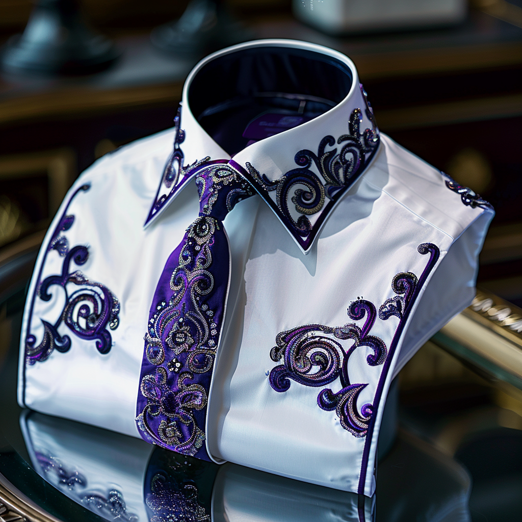 Vip business casual luxury versatile men's fashion suit long-sleeved shirt