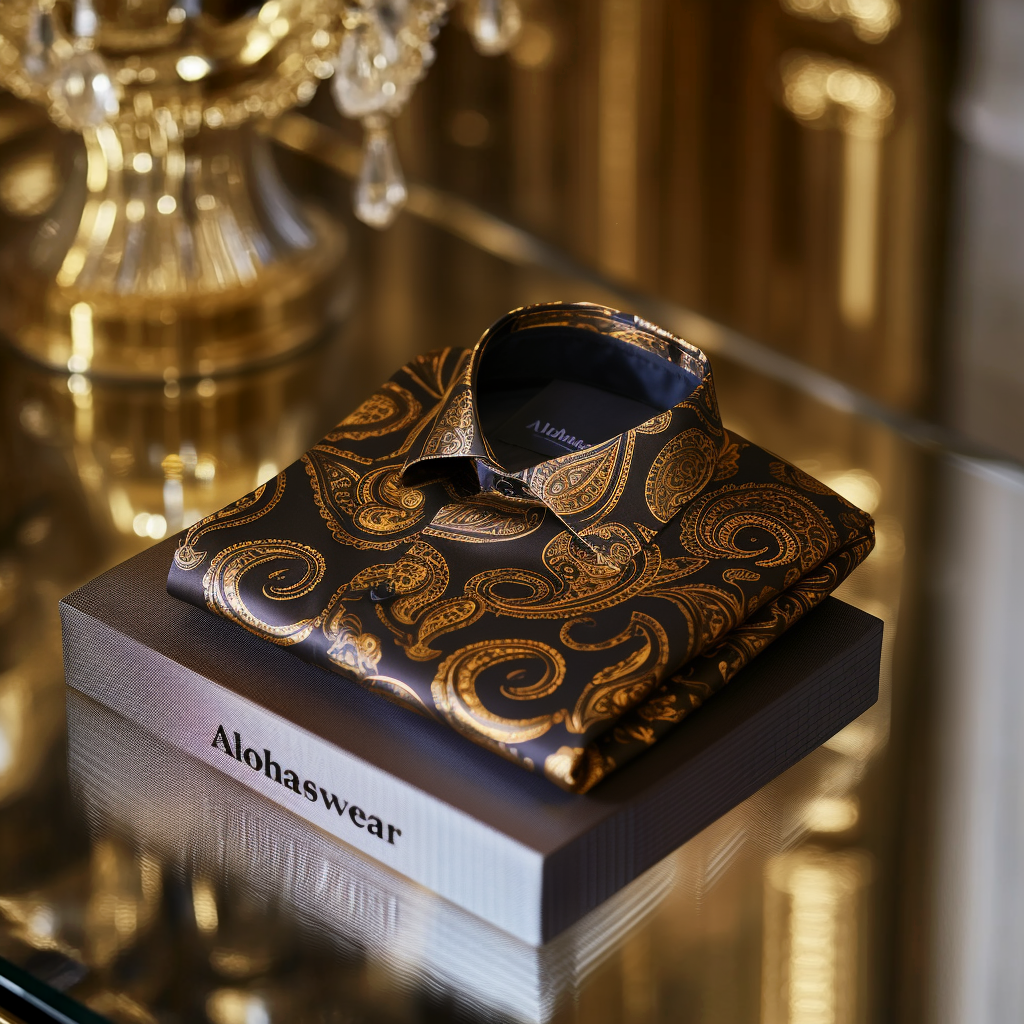 Paisley Palace aristocratic Luxury men's fashion high quality Suits shirt