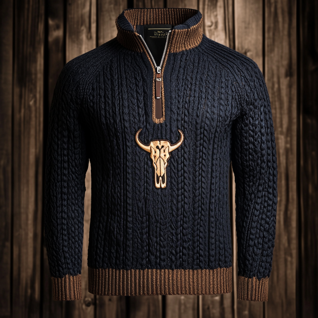 Western Sweater Sweatshirt Men‘s Fashion 