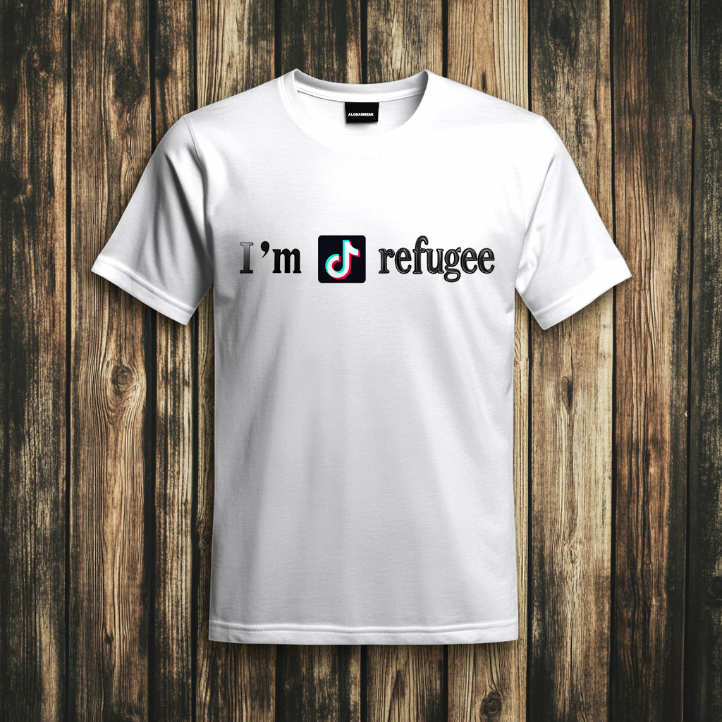 Refugee T-Shirt Men's Fashion high quality 