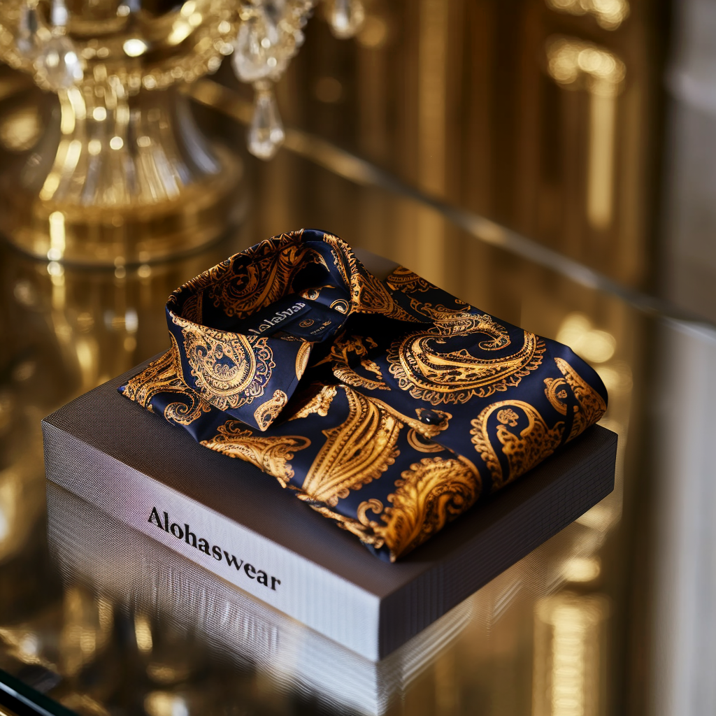 Paisley Palace aristocratic Luxury men's fashion high quality Suits shirt