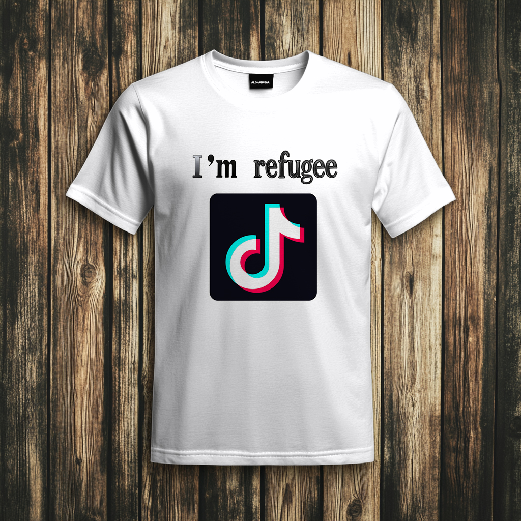 Refugee T-Shirt Men's Fashion high quality 