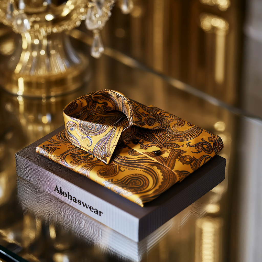 Paisley Palace aristocratic Luxury men's fashion high quality Suits shirt