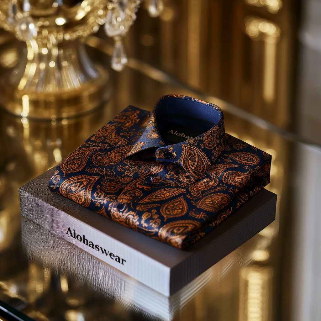 Paisley Palace aristocratic Luxury men's fashion high quality Suits shirt